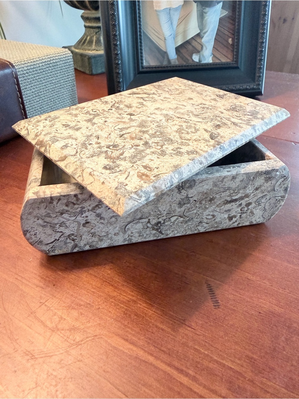 Fossil Stone Keepsake Box